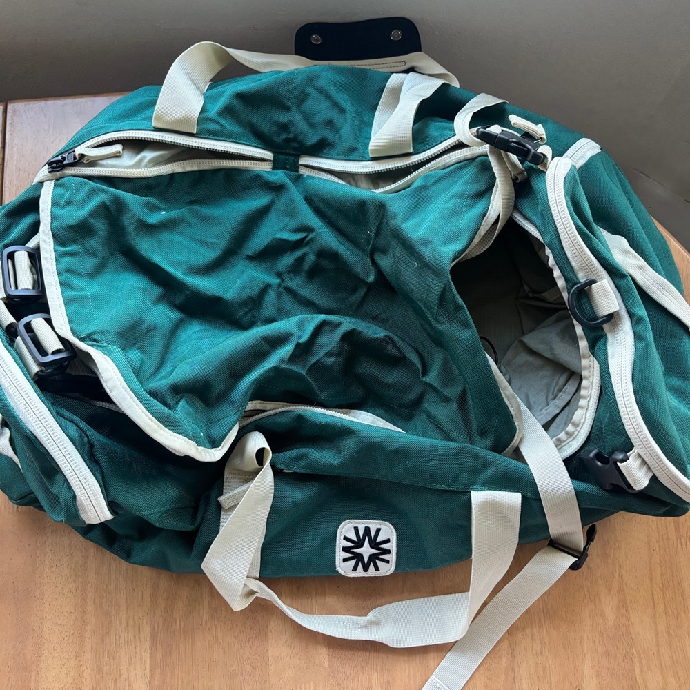 Walker Family Goods Green Canvas Duffel Bag
